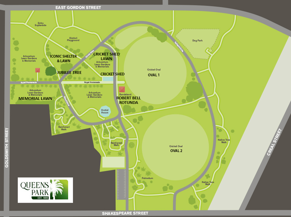 Queens Park map